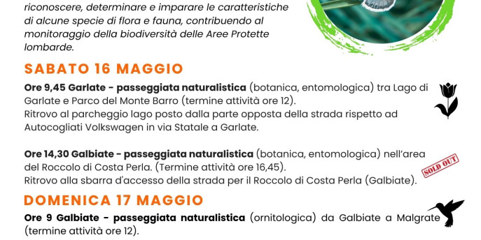 SCOPRI LA NATURA CON BIOBLITZ LOMBARDIA AL PARCO MONTE BARRO